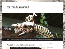 Tablet Screenshot of friendlyeurypterid.com